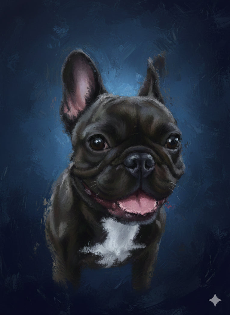 Custom Pet Portrait – Oil Painting Style (Digital Print)