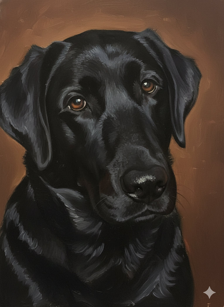Custom Pet Portrait – Oil Painting Style (Digital Print)